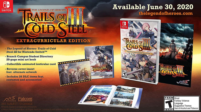 The Legend of Heroes Trails of Cold Steel III - Extracurricular Edition - Nintendo Switch - GD Games 